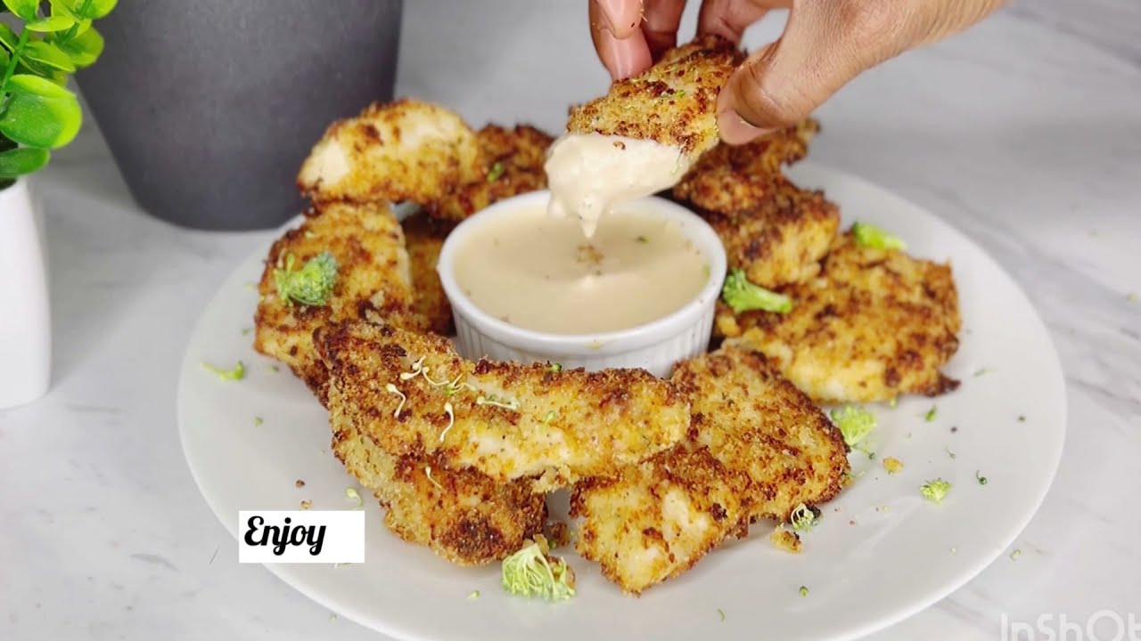Breaded Air Fried Chicken Tenders Recipe//Jojo's Plate YouTube