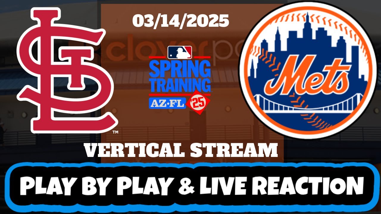 New York Mets vs St. Louis Cardinals Live Reaction | MLB | VERTICAL | Mets vs Cardinals