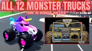 ALL 12 MONSTER TRUCKS From The Monster Jam Sponsorship Event in Car Dealership Tycoon screenshot 5
