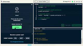 Learning Python with Data Camp (Part 1)