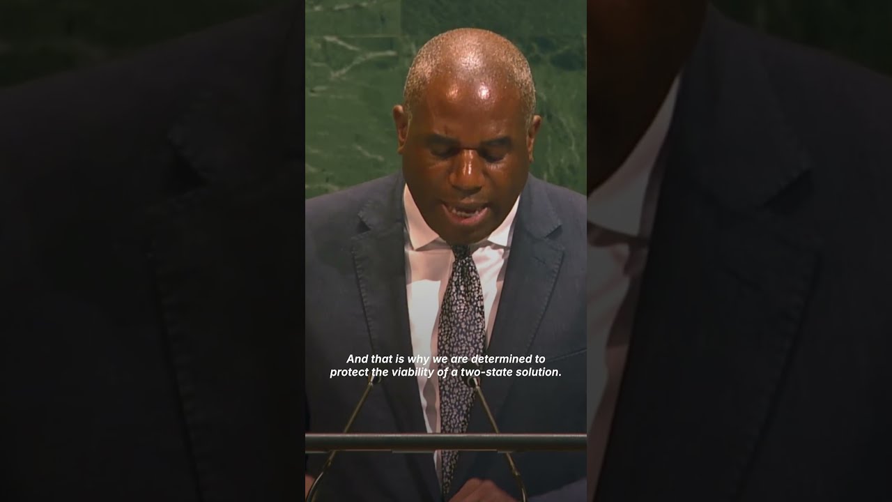UK Foreign Minister Demands Two State Solution As Country Announces Recognition Of Palestine