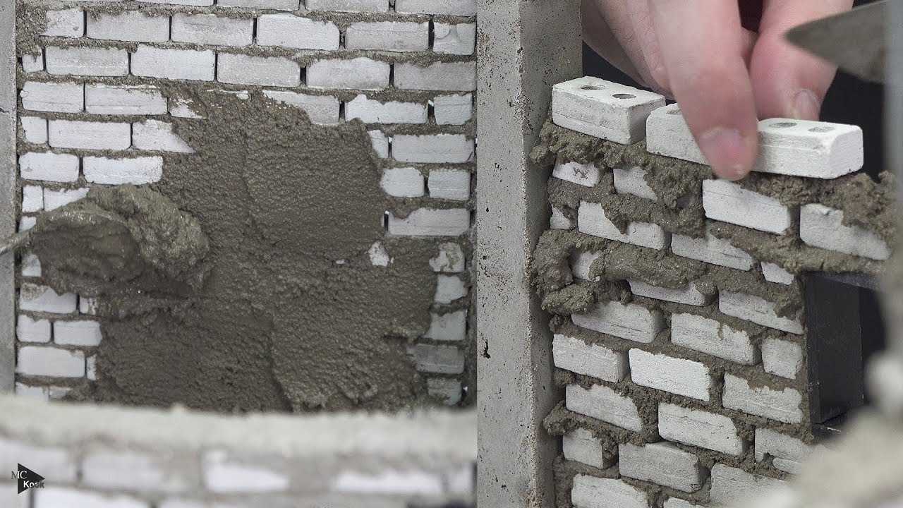 How to build a brick  wall  Amazing Bricklaying YouTube