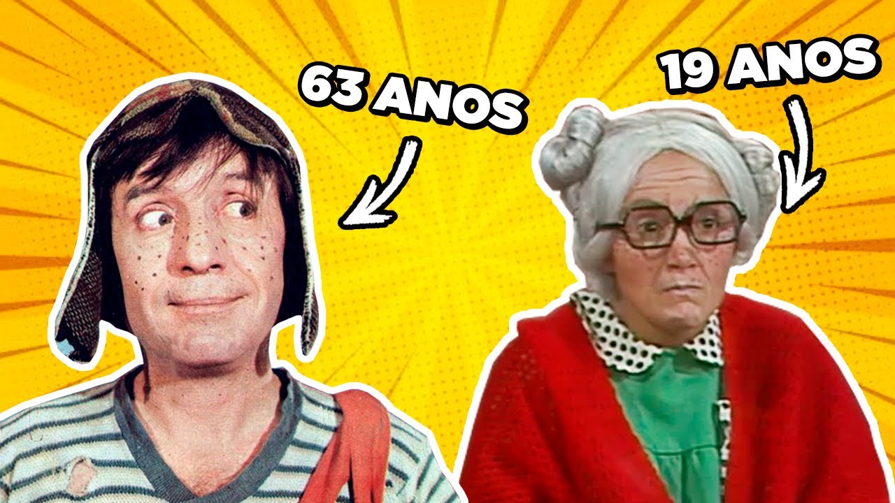 QUANTOS ANOS os ATORES TINHAM nas GRAVAÇÕES de CHAVES?!