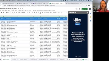 How to track cash in a spreadsheet with Tiller Money