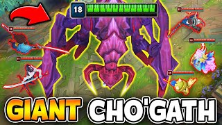 I BROKE THE CHO'GATH STACKING RECORD! (20+ STACKS,  BIGGER THAN TURRETS)