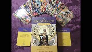 ASMR/The Creativity Oracle Card Deck Unboxing/Walk Through & Past Present Future Spread(Wispered)