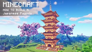 Minecraft Pagoda - Large Japanese Pagoda Minecraft TUTORIAL - Nether Update  1.16+ 