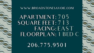 705 - 1 bedroom, 713 sq ft