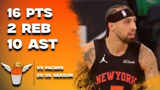 Jose Alvarado 16 Assists vs Pacers Full Highlights 2026