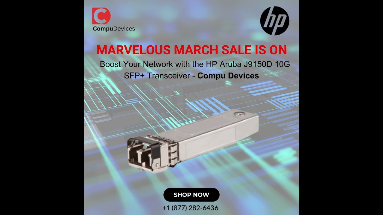 Boost Your Network with the HP Aruba J9150D 10G SFP+ Transceiver! 