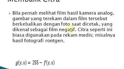 Pertemuan 4 PCD Operasi Piksel dan Histogram Citra Part 3