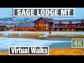Sage Lodge Montana - Virtual Walk & Treadmill Walking Scenery - City Walks Montana 4K - Hiking Trail