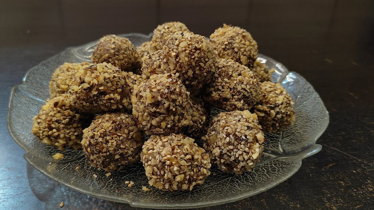 🌰Sweet energy balls with walnuts, tahini and honey.🌱 Μπαλίτσες Ενέργειας με Καρύδι, Ταχίνι & Μέλι