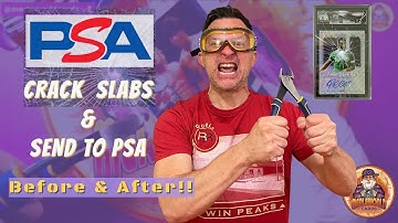 CRACKING SLABS FOR PSA GRADES - BEFORE & AFTER!