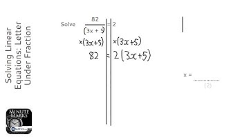 Solving Linear Equations: Letter Under Fraction (Grade 6) - OnMaths GCSE Maths Revision