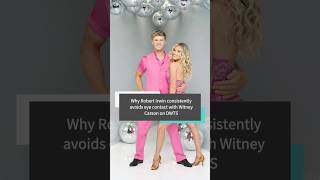 Why Robert Irwin consistently avoids eye contact with Witney Carson on DWTS #usa
