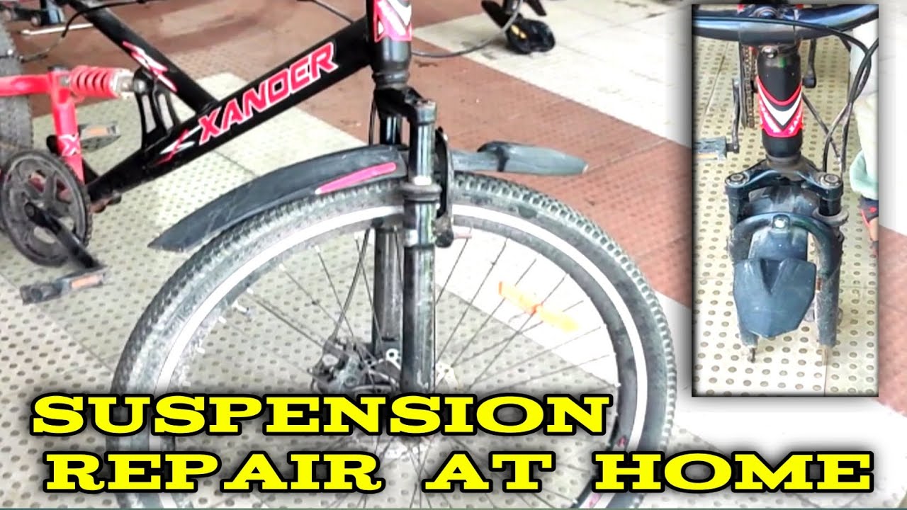 how to repair cycle suspension at home // Ghar pe hi suspension theek