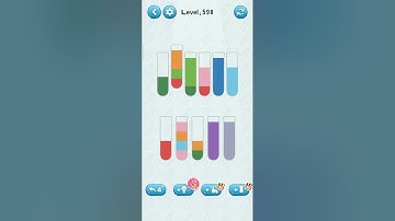 water sort jigsaw puzzle game level 598 numpuz android iOS games color game mobile game funny gaming