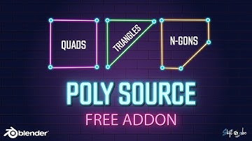 Best Blender Free Add-on - Poly Source (+ Retopology Mode) - NGon Loop Select