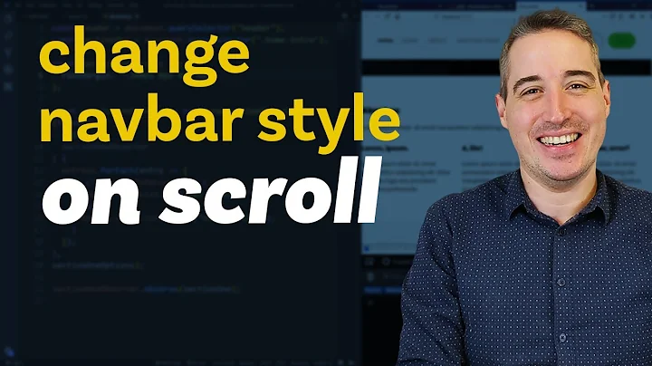How to change your navigation style on scroll