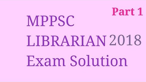 KVS LIBRARIAN I NTA NET LIBRARY I NVS LIBRARIAN I RSSMB Librarian | HSSC Librarian | MPPSC Librarian