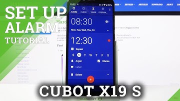 How to Customize an Alarm Clock in Cubot X19 S - Add an Alarm