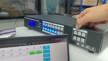 A new 8x8 HD Matrix switcher with different video wall and matrix scenes