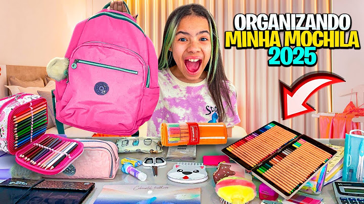 ARRUMANDO A MOCHILA ESCOLAR DA MIKA PARA A VOLTA AS AULAS!
