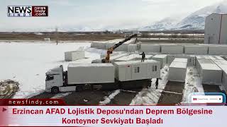 Erzincan Afad Lojistik Deposundan Deprem Bölgesine Konteyner Sevkiyatı Başladı Havadan Görüntü Dron