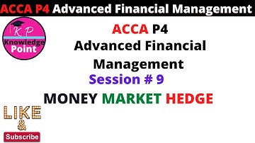 ACCA P4 - SESSION 9 - MONEY MARKET HEDGE