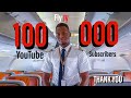 Airline pilot 100k subscribers thank you  flyjv