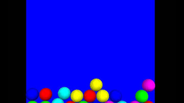 Free falling balls in VPython