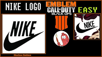 NIKE LOGO EASY BO4 Emblem Tutorial, call of duty blakc ops 4 emblem editor logo nike .