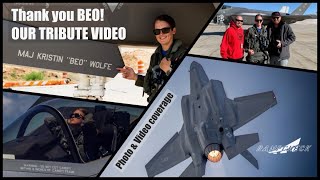 Thank you BEO! RampCheck's tribute compilation video to F35 Demo Team Pilot Maj. BEO Wolfe