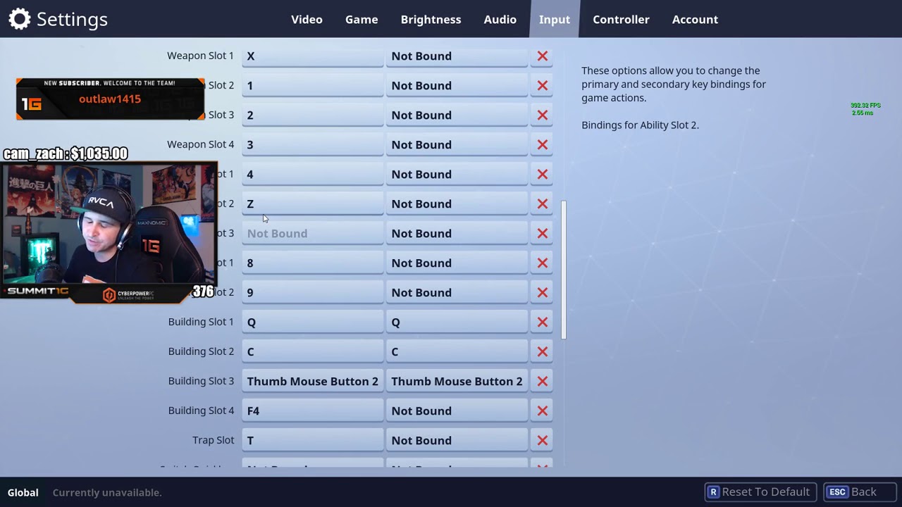 Summit1g's Key Binds Fortnite (Summit1g Stream) - YouTube - 1280 x 720 jpeg 121kB