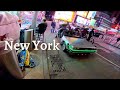 4K NYC Night Run Times Square Loop Controversial Statue Back To The Future DeLorean May 2025 4K NYC Night Run Times Square Loop Controversial Statue Back To The Future DeLorean May 2025
