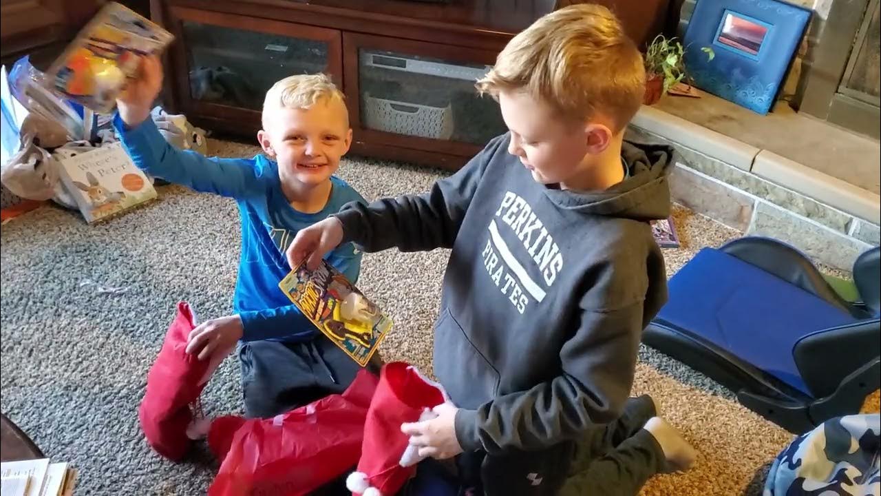 Saint Nicholas dropped off some stocking for Everett & Easton YouTube