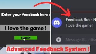 Roblox Studio | How to make a FEEDBACK SYSTEM connected to your Discord Server