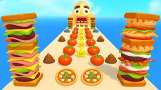 Sandwich Runner - SpeedRun All Levels Gameplay Walkthrough Android,ios New Update NFL15