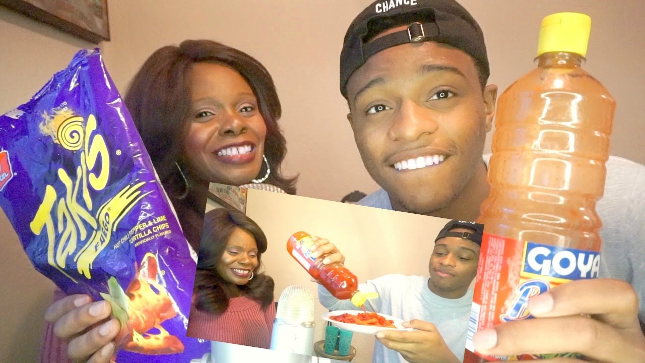 TAKIS ASMR Eating Sounds/Hot Sauce *Challenge* YouTube