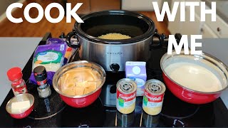 COOK WITH ME: CROCK-POT MAC & CHEESE | #BLESSEDANDBLENDED #BLENDEDFAMILY #COOKWITHME