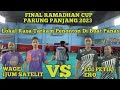 Grand final badminton ramadhan cup  ijumwage vs egieko penonton di bikin panas
