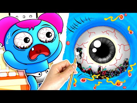 Pibby Game Addict Consequence || How To Eye Milia Treatment || Poppy Playtime - Among Us Stop Motion