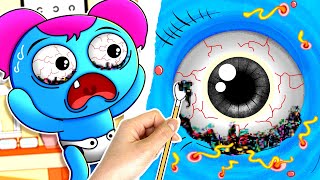 Pibby Game Addict Consequence || How To Eye Milia Treatment || Poppy Playtime - Among Us Stop Motion