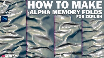 Tutorial - How to make alpha memory folds for ZBrush  Tutorial  CLO3D, ZBrush, Photoshop