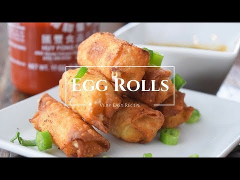 EGG ROLL RECIPE - HOW TO MAKE EGG ROLLS
