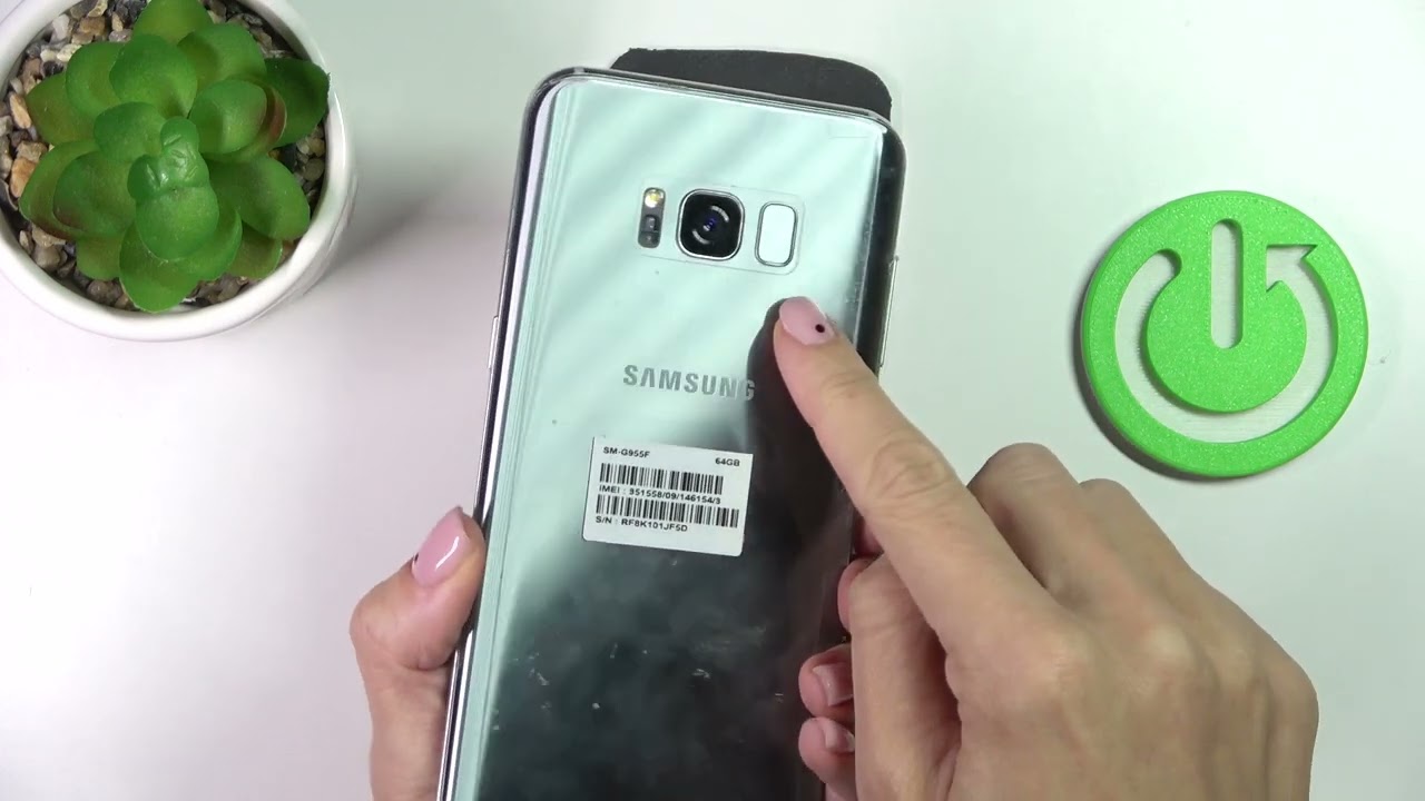 SAMSUNG Galaxy S8+ Добавить отпечаток пальца