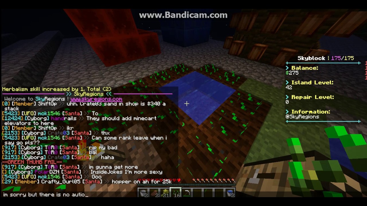 Minecraft SkyRegions Skyblock Island Tour