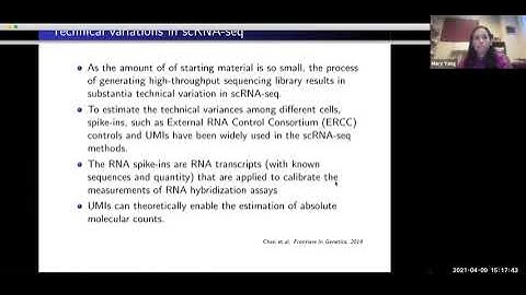 Single-cell RNA sequencing data analysis - April 9, 2021