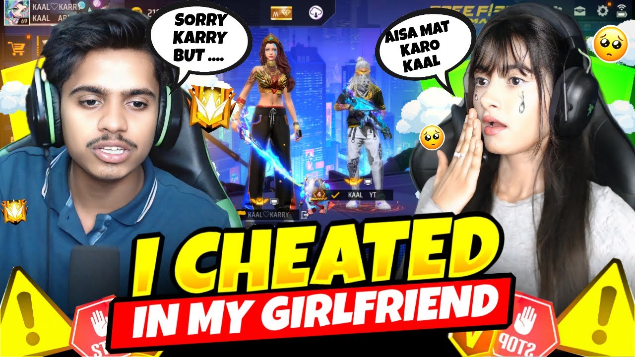 CHEATING PRANK on My Girlfriend in FREE FIRE 😱| उसने ऐसा रिएक्ट किया 😤 ajja 1 v 4 !!!
